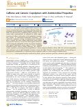 Cover page: Caffeine and Cationic Copolymers with Antimicrobial Properties