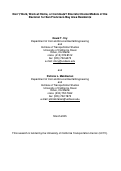 Cover page: Don't Work, Work at Home, or Commute? Discrete Choice Models of the Decision for San Francisco Bay Area Residents