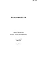 Cover page: Instrumented SSH