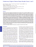 Cover page: Evolutionary Origins of Human Herpes Simplex Viruses 1 and 2