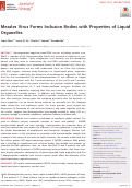 Cover page: Measles Virus Forms Inclusion Bodies with Properties of Liquid Organelles.