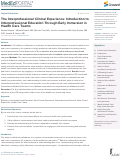 Cover page: The Interprofessional Clinical Experience: Introduction to Interprofessional Education Through Early Immersion in Health Care Teams