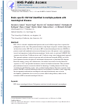 Cover page: Brain-specific HIV Nef identified in multiple patients with neurological disease