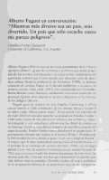 Cover page: Alberto Fuguet en conversación: "Mientras más diverso sea un país, más divertido. Un país que sólo escuche cueca me parece peligroso"