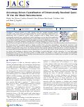 Cover page: Anisotropy-Driven Crystallization of Dimensionally Resolved Quasi-1D Van der Waals Nanostructures.