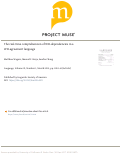 Cover page: The real-time comprehension of WH-dependencies in a WH-agreement language