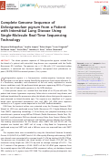 Cover page: Complete Genome Sequence of Dolosigranulum pigrum from a Patient with Interstitial Lung Disease Using Single-Molecule Real-Time Sequencing Technology