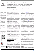 Cover page: 12-month results of the standardised combination therapy for diabetic macular oedema: intravitreal bevacizumab and navigated retinal photocoagulation