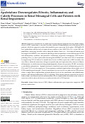 Cover page: Apabetalone Downregulates Fibrotic, Inflammatory and Calcific Processes in Renal Mesangial Cells and Patients with Renal Impairment.