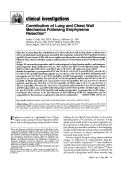 Cover page: Contribution of Lung and Chest Wall Mechanics Following Emphysema Resection