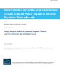 Cover page: Wind turbines , amenities and disamenities : A study of home value impacts in densely populated Massachusetts