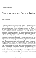 Cover page: Canoe Journeys and Cultural Revival