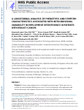 Cover page: A longitudinal analysis of phenotypic and symptom characteristics associated with inter-individual variability in employment interference in patients with breast cancer.