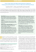 Cover page: Factors Associated with Differential Readmission Diagnoses Following Acute Exacerbations of Chronic Obstructive Pulmonary Disease.