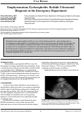 Cover page: Emphysematous Pyelonephritis: Bedside Ultrasound Diagnosis in the Emergency Department