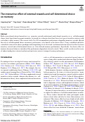 Cover page: The interactive effect of external rewards and self-determined choice on memory.