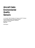 Cover page: Aircraft Cabin Environmental Quality Sensors