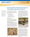 Cover page: Burrowing Rodents: Developing a Management Plan for Organic Agriculture in California