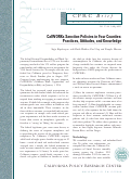 Cover page: CalWORKs Sanction Policies in Four Counties: Practices, Attitudes, and Knowledge