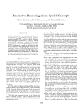 Cover page: Interactive Reasoning about Spatial Concepts