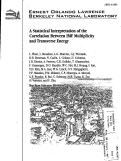 Cover page: Statistical interpretation of the correlation between Intermediate Mass Fragment multiplicity and transverse energy