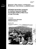 Cover page: Self-similar intermediate asymptotics for nonlinear degenerate parabolic free-boundary problems which occur in image processing