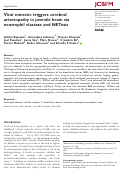 Cover page: Viral mimetic triggers cerebral arteriopathy in juvenile brain via neutrophil elastase and NETosis