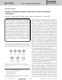 Cover page: Forging Unsupported Metal–Boryl Bonds with Icosahedral Carboranes