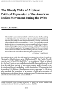 Cover page: The Bloody Wake of Alcatraz: Political Repression of the American Indian Movement during the 1970s