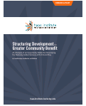 Cover page: Structuring Development for Greater Community Benefit: An Analysis of an Opportunity Model for Developing the Berkeley Global Campus at Richmond Bay