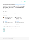 Cover page: Inhibition of epidermal growth factor receptor restores decidualization markers in stromal fibroblasts from women with endometriosis