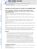 Cover page: Cannabis use in older drivers in Colorado: The LongROAD Study.