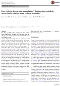 Cover page: Does Cedrela always form annual rings? Testing ring periodicity across South America using radiocarbon dating