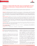 Cover page: Depletion of B-cells with rituximab improves endothelial function and reduces inflammation among individuals with rheumatoid arthritis.