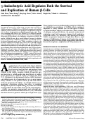 Cover page: γ-Aminobutyric Acid Regulates Both the Survival and Replication of Human β-Cells