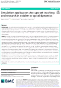 Cover page: Simulation applications to support teaching and research in epidemiological dynamics