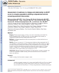 Cover page: Assessment of readiness to change and relationship to AUDIT score in a trauma population utilizing computerized alcohol screening and brief intervention