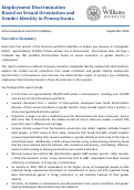 Cover page: Employment Discrimination Based on Sexual Orientation and Gender Identity in Pennsylvania