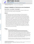 Cover page: Changes in adaptation to time horizons across development.