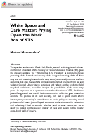 Cover page: White Space and Dark Matter