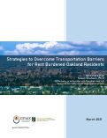 Cover page: Strategies to Overcome Transportation Barriers for Rent Burdened Oakland Residents