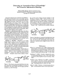 Cover page: Detecting an 'Anomalous State of Knowledge' for Proactive Information Filtering