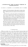 Cover page: A hydrologic view on Biot's theory of poroelasticity