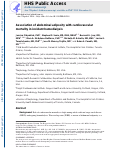 Cover page: Association of Abdominal Adiposity with Cardiovascular Mortality in Incident Hemodialysis