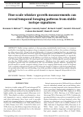 Cover page: Fine-scale whisker growth measurements can reveal temporal foraging patterns from stable isotope signatures