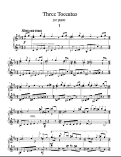 Cover page: Three Toccatas for piano