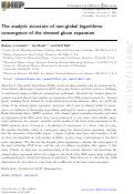 Cover page: The analytic structure of non-global logarithms: convergence of the dressed gluon expansion