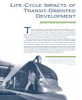 Cover page: Life-Cycle Impacts of Transit-Oriented Development
