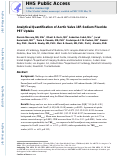 Cover page: Analytical quantification of aortic valve 18F-sodium fluoride PET uptake