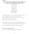 Cover page: Effects of Cigarette Prices on Intention to Quit, Quit Attempts, and Successful Cessation Among African American Smokers.